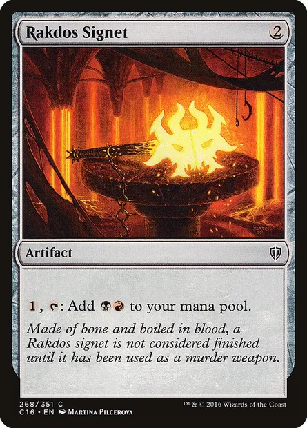 Rakdos Signet, Magic card C16 268 — Commander 2016 set