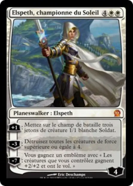 Elspeth, championne du Soleil, carte Magic THS 9 — extension Theros