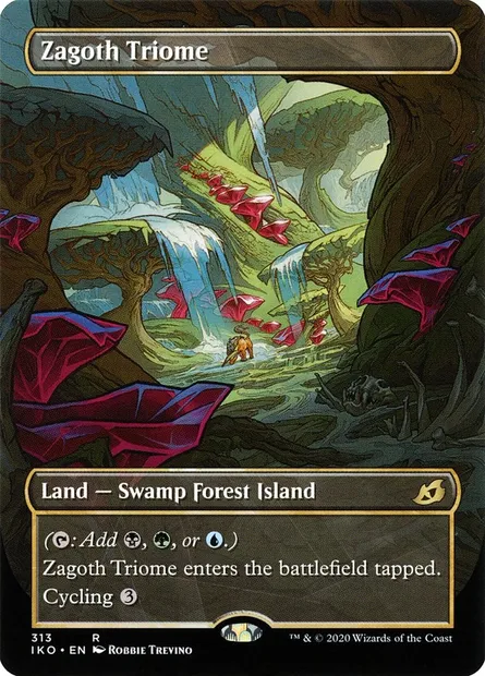 Zagoth Triome, Magic card IKO 313 — Ikoria: Lair of Behemoths set