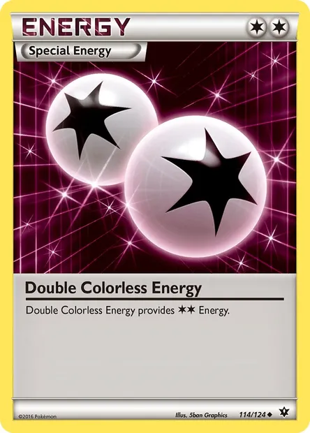 Double Colorless Energy, Pokémon card FCO 114 — Fates Collide set