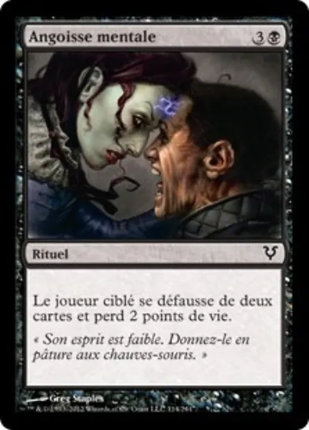 Angoisse mentale, carte Magic AVR 114 — extension Avacyn ressuscitée
