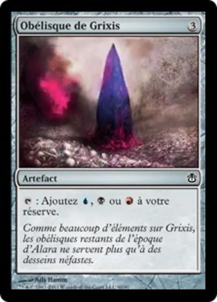 Obélisque de Grixis, carte Magic DDH 60 — extension Duel Decks: Ajani vs. Nicol Bolas