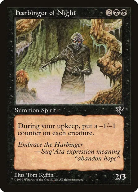 Harbinger of Night, Magic card MIR 128 — Mirage set