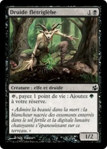 Druide flétriglèbe, carte Magic MOR 59 — extension Leveciel