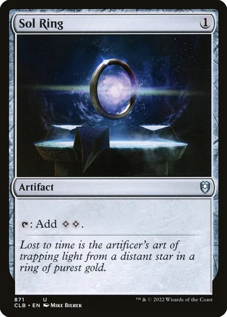 Sol Ring, Magic card CLB 871 — Commander Legends: Battle for Baldur's Gate set