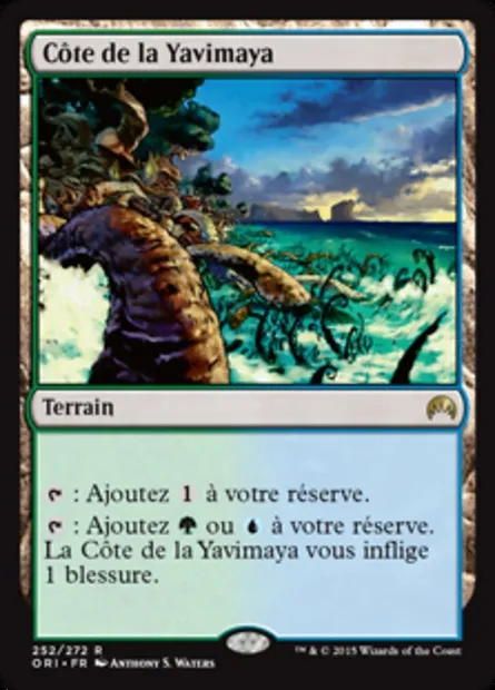 Côte de la Yavimaya, carte Magic ORI 252 — extension Magic Origines