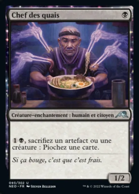 Chef des quais, carte Magic NEO 93 — extension Kamigawa: La Dynastie Néon
