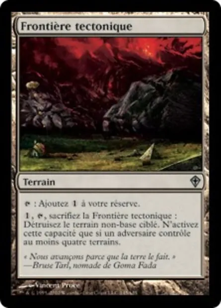 Frontière tectonique, carte Magic WWK 145 — extension Worldwake