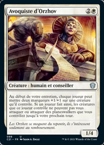 Avoquiste d'Orzhov, carte Magic C21 99 — extension Commander 2021