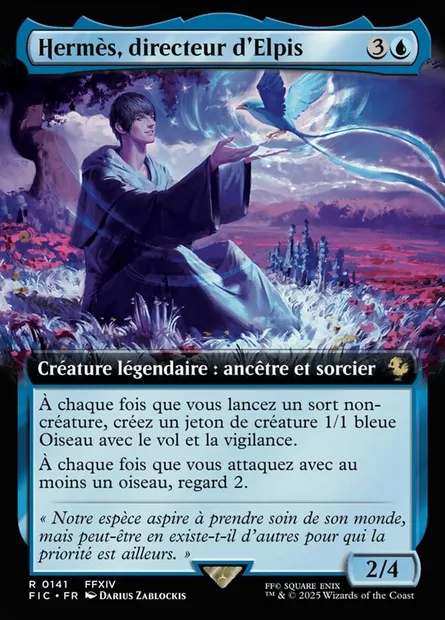 Hermès, surveillant d'Elpis, carte Magic FIC 141 — extension Final Fantasy Commander
