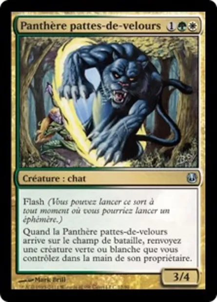 Panthère pattes-de-velours, carte Magic DDH 12 — extension Duel Decks: Ajani vs. Nicol Bolas