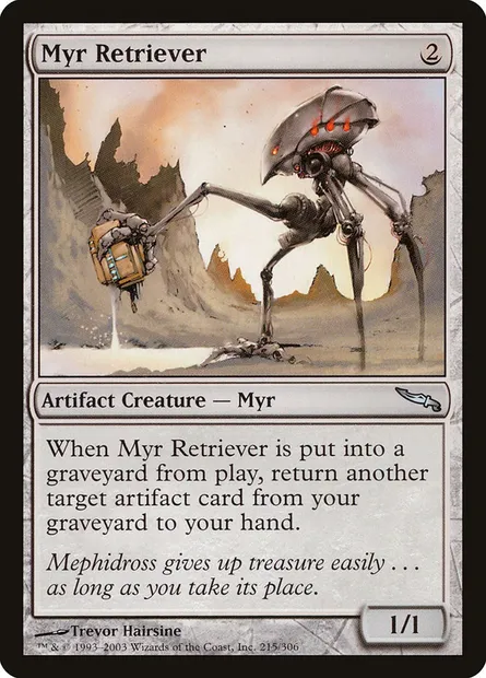 Myr Retriever, Magic card MRD 215 — Mirrodin set