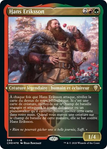 Hans Eriksson, carte Magic CMR 599 — extension Commander Legends
