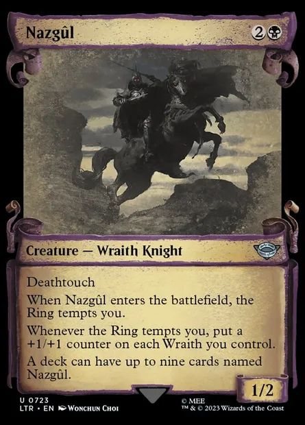 Nazgûl, carte Magic LTR 723 — extension Le Seigneur des Anneaux : chroniques de la Terre du Milieu