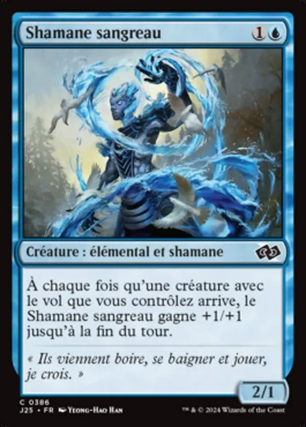 Shamane sangreau, carte Magic J25 386 — extension Foundations Jumpstart