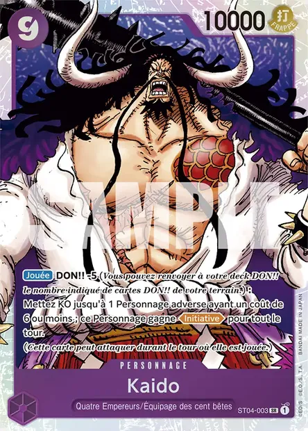 Kaido, carte One Piece ST04-003 — extension Animal Kingdom Pirates