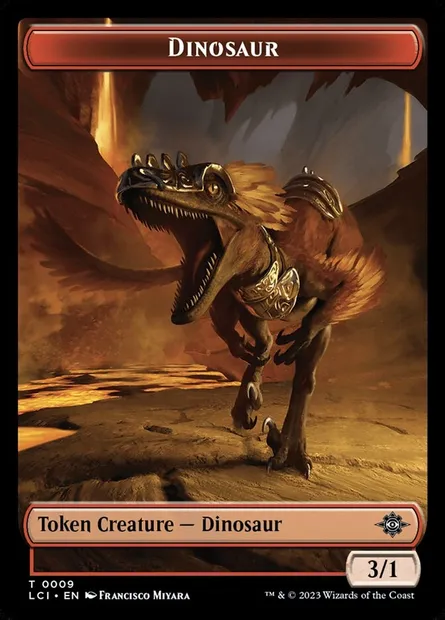 Dinosaur, Magic card TLCI 9 — The Lost Caverns of Ixalan Tokens set