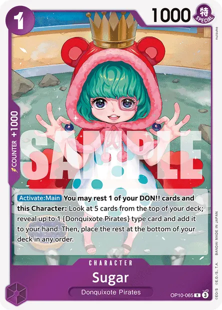 Sugar, One Piece card OP10-065 — ROYAL BLOOD set