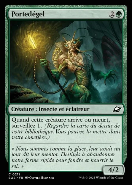 Portedégel, carte Magic EOE 211 — extension Edge of Eternities