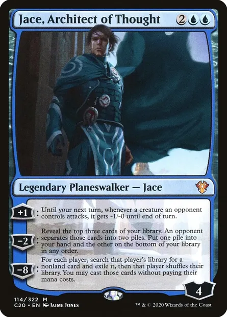 Jace, Architect of Thought, Magic card C20 114 — Commander 2020 set