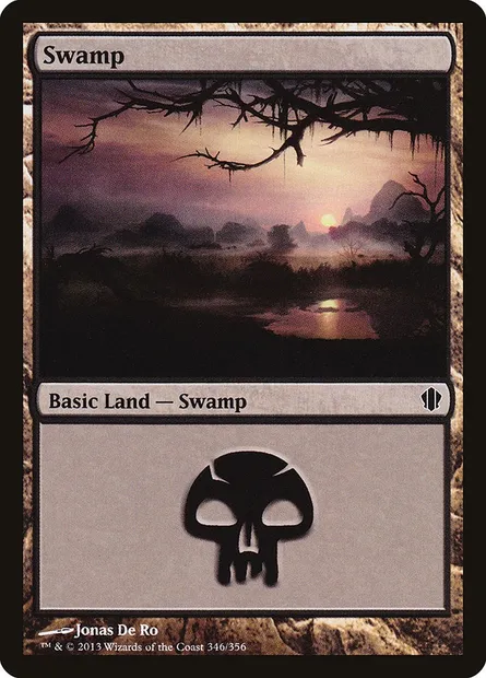 Swamp, Magic card C13 346 — Commander 2013 set