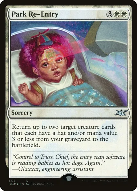 Park Re-Entry, Magic card UNF 308 — Unfinity set