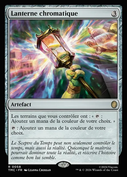 Lanterne chromatique, carte Magic TMC 58 — extension Teenage Mutant Ninja Turtles Eternal