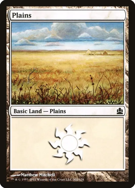 Plains, Magic card CMD 302 — Commander 2011 set