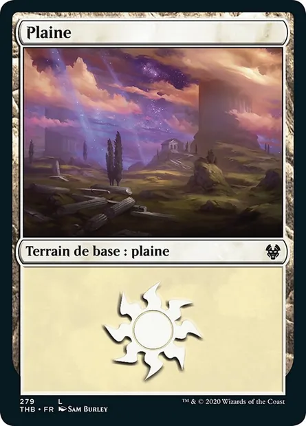 Plaine, carte Magic THB 279 — extension Theros Beyond Death