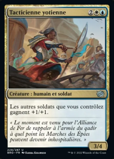 Tacticienne yotienne, carte Magic BRO 228 — extension La Guerre Fratricide