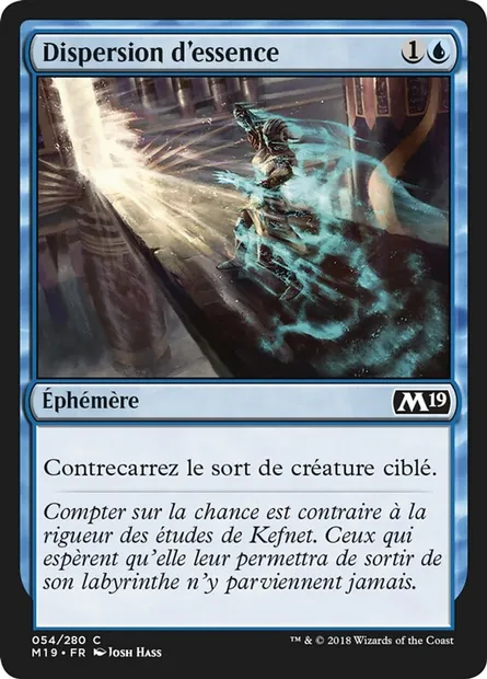 Dispersion d'essence, carte Magic M19 54 — extension Core Set 2019