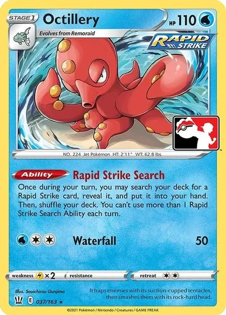 Octillery, Pokémon card PPS 037 — Play! Pokémon Prize Pack Series set