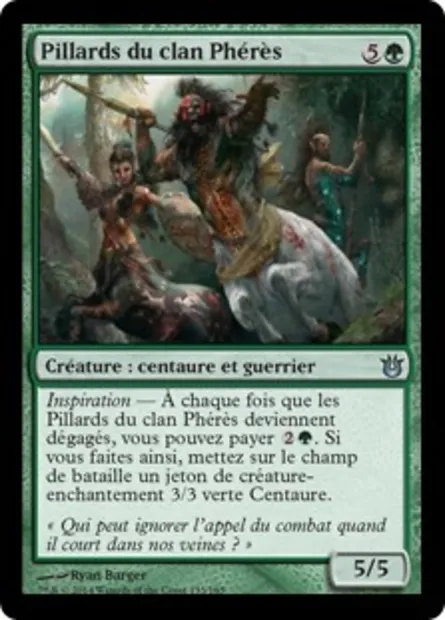 Pillards du clan Phérès, carte Magic BNG 133 — extension Créations divines