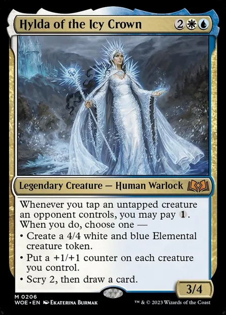 Hylda of the Icy Crown, Magic card WOE 206 — Wilds of Eldraine set