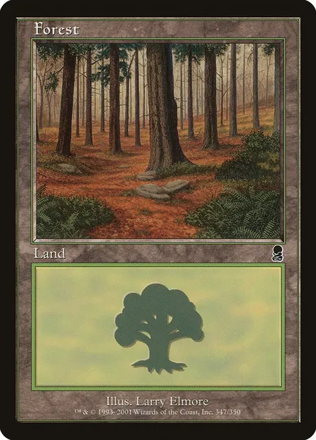 Forest, Magic card ODY 347 — Odyssey set