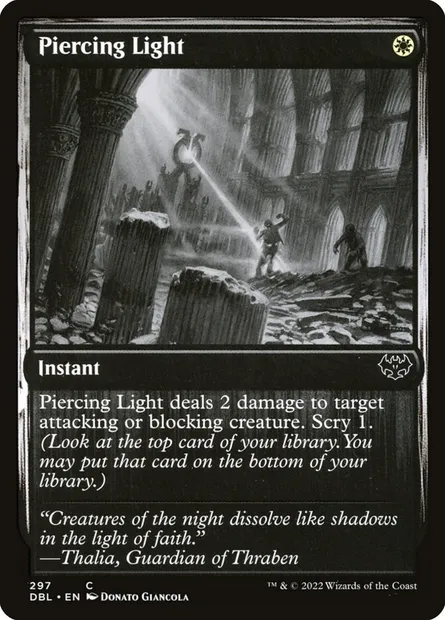 Piercing Light, Magic card DBL 297 — Innistrad: Double Feature set