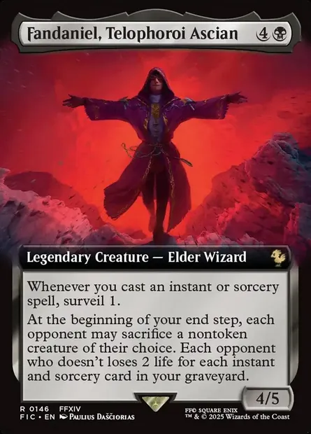 Fandaniel, Telophoroi Ascian, Magic card FIC 146 — Final Fantasy Commander set