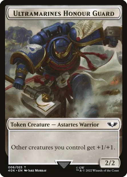 Ultramarines Honour Guard, Magic card T40K 6 — Warhammer 40,000 Tokens set