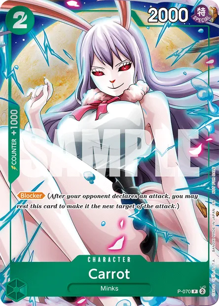 Carrot, One Piece card P-070 — Promotion card set