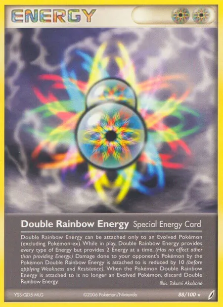 Double Rainbow Energy, Pokémon card CG 88 — Crystal Guardians set