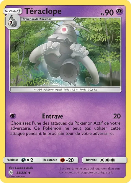 Téraclope, carte Pokémon CEC 84 — extension Éclipse Cosmique