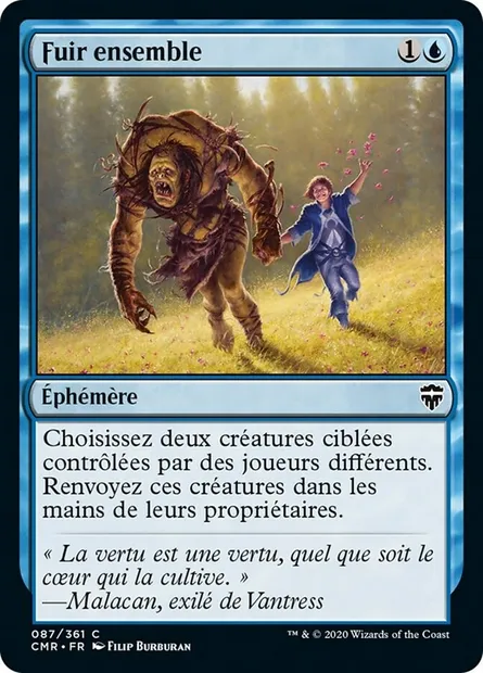 Fuir ensemble, carte Magic CMR 87 — extension Commander Legends