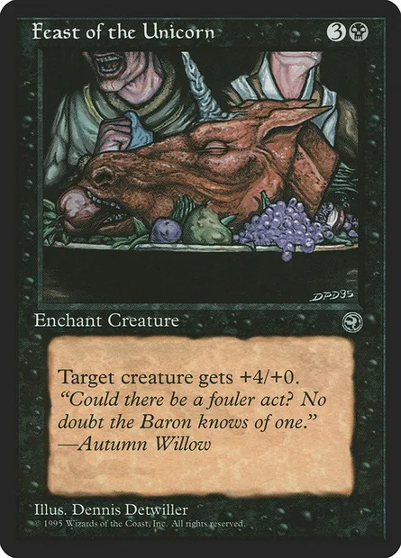 Feast of the Unicorn, Magic card HML 47b — Homelands set