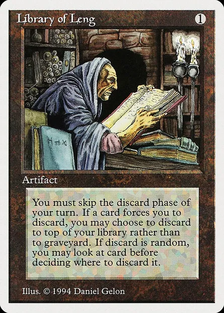 Library of Leng, Magic card SUM 261 — Summer Magic / Edgar set