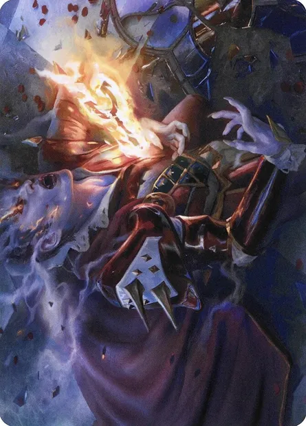 Flame-Blessed Bolt // Flame-Blessed Bolt, Magic card AVOW 44 — Crimson Vow Art Series set