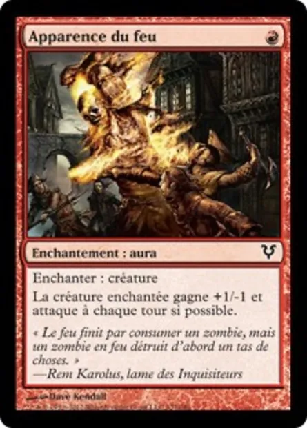 Apparence du feu, carte Magic AVR 137 — extension Avacyn ressuscitée