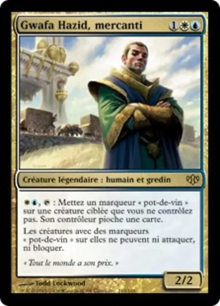 Gwafa Hazid, mercanti, carte Magic CON 110 — extension Conflux