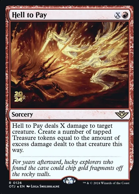 Ça va barder !, carte Magic POTJ 126s — extension Outlaws of Thunder Junction Promos