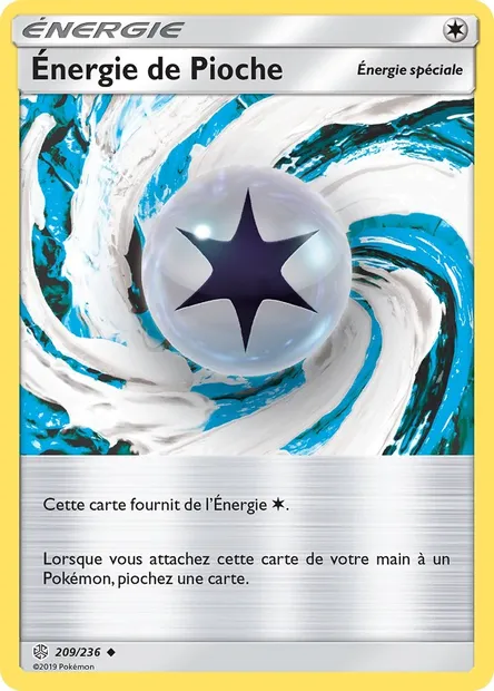 Énergie de Pioche, carte Pokémon CEC 209 — extension Éclipse Cosmique