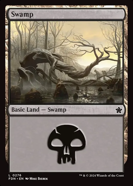 Swamp, Magic card FDN 276 — Foundations set